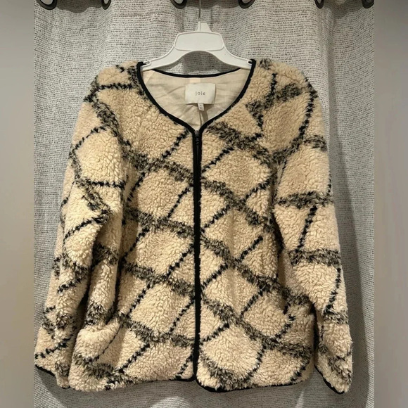 Joie Cream and Black Teddy Jacket - Picture 3 of 11